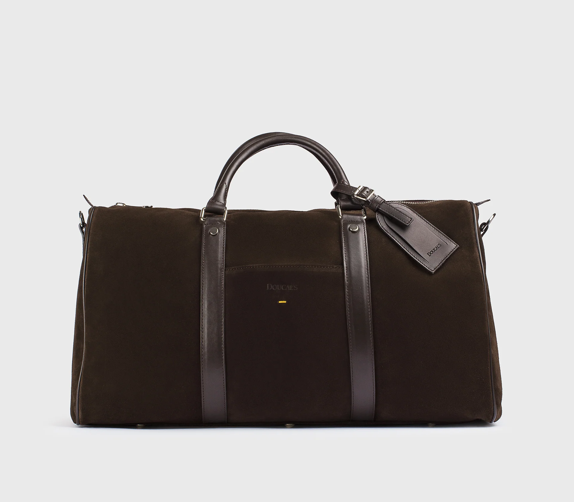 Borsa 48H in pelle e suede marrone "terre"