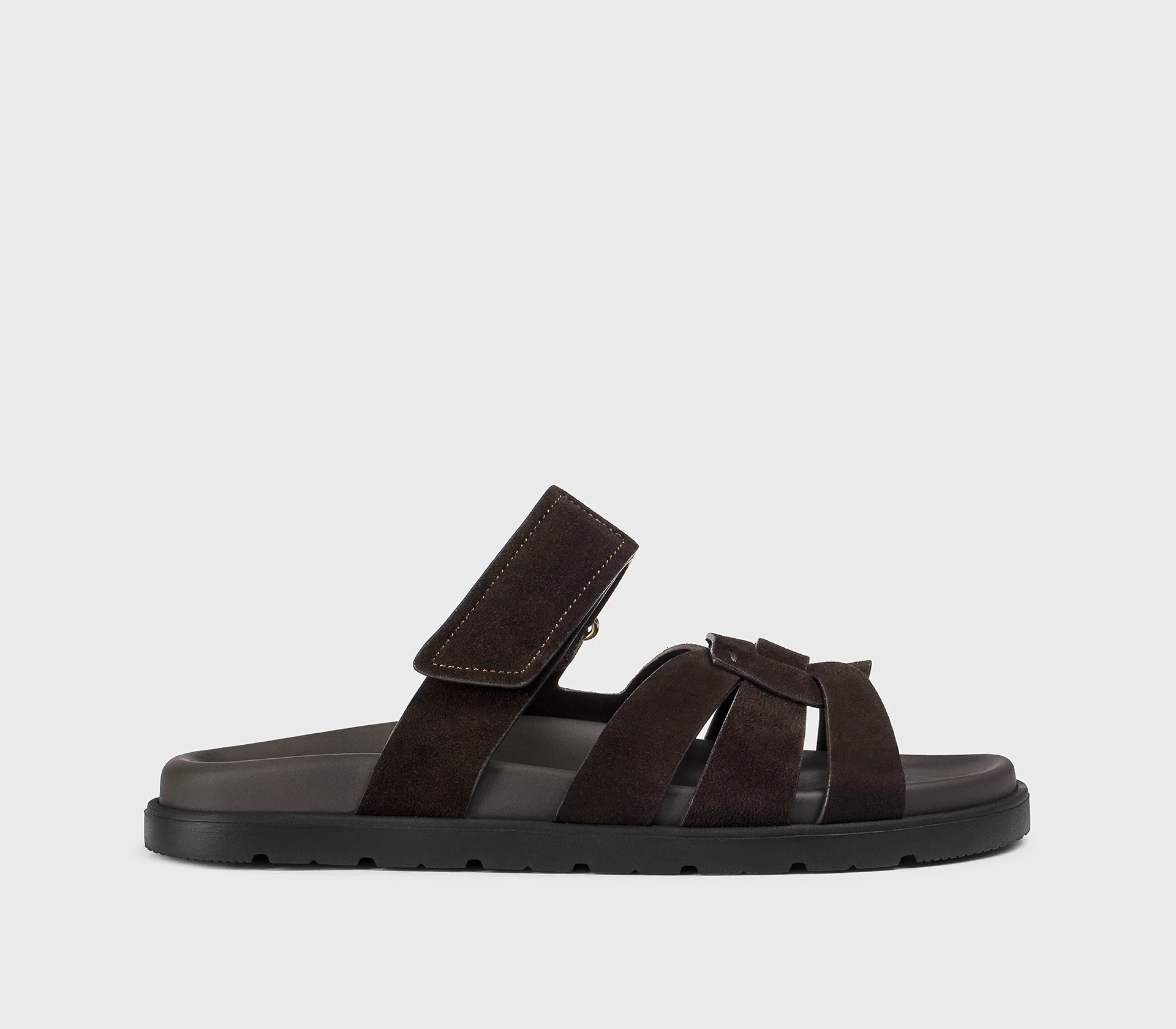 DD8890MATIUF229NL03 - Sandalo multifascia in suede mogano